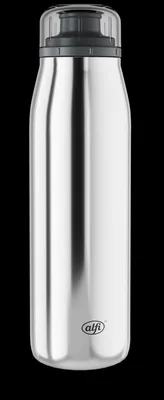 Produktbild von alfi ISO BOTTLE Trinkflasche stainless steel polished – Vorteilsset mit Reinigungsbürste CLEAN FIX 30 cm | HAN 5677000050 | EAN 4002458524578