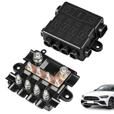 Productafbeelding van Zekeringhouder voor 1 x Mega + 4 x Midi-zekeringen met Busbar