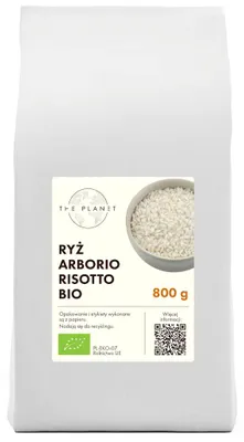RYŻ ARBORIO RISOTTO BIO 800 g - THE PLANET