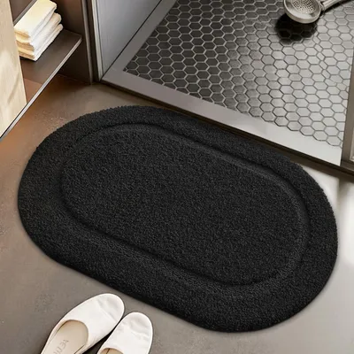 Image de Tapis de bain doux, dimensions 60x110 cm, antidérapant, idéal pour les salles de bain