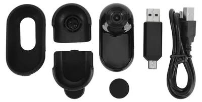 Produktbild von Daumenkamera 1080P Video 2MP Foto 120 Grad Objektiv Pocket DV für Outdoor-Reiten Haustieraufzeichnung Schwarz
