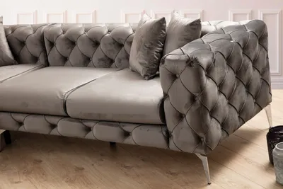 Produktbild von Hanah Home, Como Right - Anthracite, Ecksofas, Anthrazit, Polyester, 310 x 70 x 270 x cm