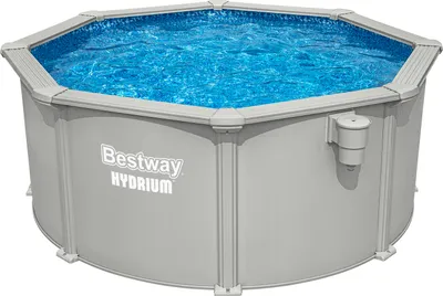 Produktbild von Hydrium™ Stahlwandpool Komplett Set mit Sandfilteranlage Ø 305 x 122 cm, granitgrau, rund
