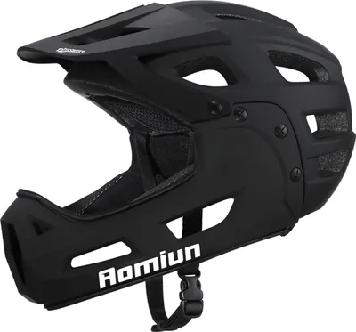 Produktbild von Mountainbike-Helm, Integralhelm, Fahrradhelm fuer Erwachsene und Maenner, mit abnehmbarem Kinnschutz und Visier zum Mountainbiken