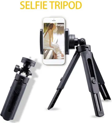 Produktbild von Portable Mini Mobile Telefon Stativ 360 Grad drehbar Flexible Montage Collapsible Live Broadcast Slr Gimbal Universal Stand schwarz