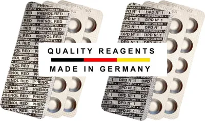 Produktbild von Test-Tabletten PHOTOMETER für pH-Wert und freies Chlor je 30 Stück DPD1 + Phenol Red