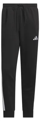 Produktbild von adidas Herren Essential Three Stripes Fleece Pants, Black/White, S