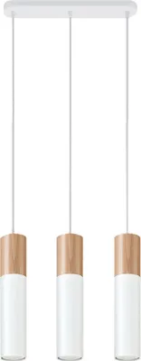 Produktbild von Pendelleuchte, Weiß, Holz, Stahl, L 40 cm
