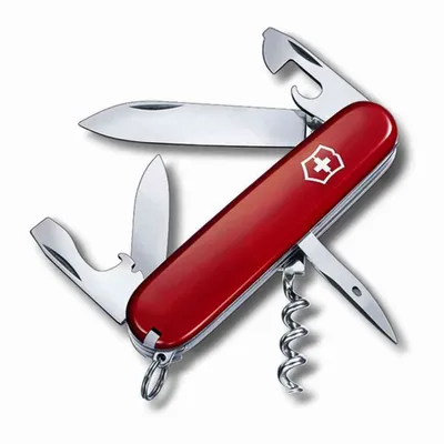 Produktbild von Victorinox Spartan, Slip joint knife, Multi-Tool-Messer, Cellidor, ABS Synthetik, Rot, Edelstahl, 12 Werkzeug