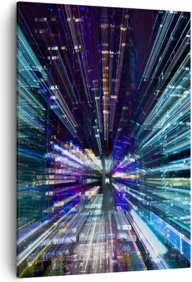 Produktbild von Bild auf Leinwand - Leinwandbild - Einteilig - Abstraktion modern - 50x70cm - Wand Bild - Wanddeko - Wandbilder - Leinwanddruck - Wanddekoration - Leinwand bilder - Wandbild - PA50x70-4044