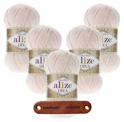 Produktbild von 5 x ALIZE Diva 382 Powder mit Label