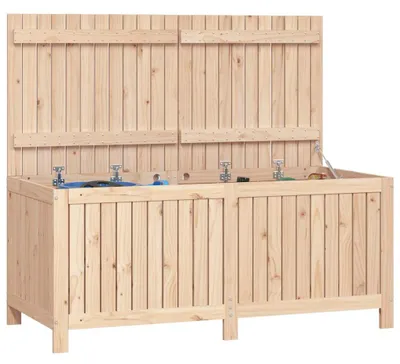 Produktbild von vidaXL Gartentruhe 147x68x64 cm Massivholz Kiefer