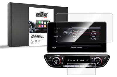 Produktbild von Keramische Autodisplayfolie 2in1 für Audi Q5 8,3" (2016-2019), Grizz Protector