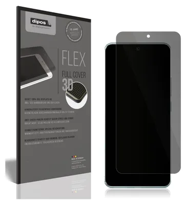 A product packaging for a screen protector is shown next to a smartphone with the screen protector applied.