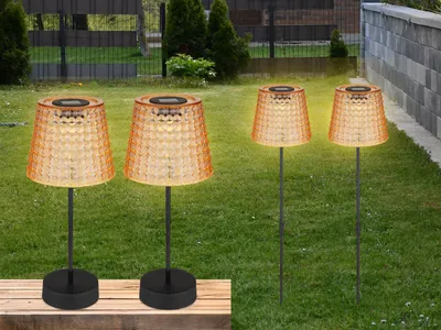 Produktbild von Solarleuchten Set, Outdoor Tischleuchten & Erdspießleuchten für Garten & Balkon
