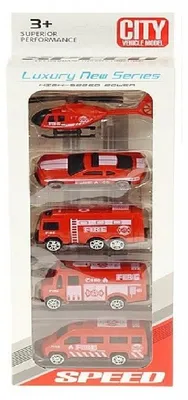 Produktbild von Adar Fahrzeug-Set 2790 Feuerwehr 5-teilig