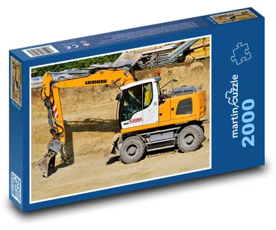 Produktbild von martinpuzzle - Puzzle 2000 Teile - Bagger - Arbeitsmaschine, Bagger