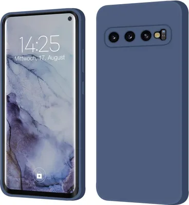 Produktbild von Hülle für Samsung Galaxy S10 Case Cover Bumper Silikon Softgrip Schutzhülle Farbe: Lavendelblau
