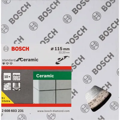 Image de Disques à tronçonner diamantés Standard for Ceramic, 115 x 22,23 x 1,6 x 7 mm, paquet de 10