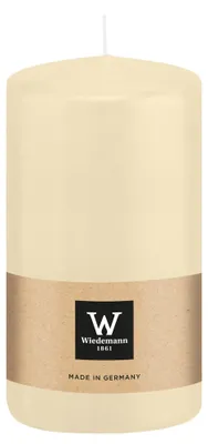 Produktbild von Wiedemann Stumpenkerze - cremeweis - 12 x 6 cm - 33 Stunden