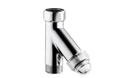 Zdjęcie produktu dla Filtr skośny GROHE WAS 41275 DN20 do 80 stopni C z przezroczystą nasadką chromowaną