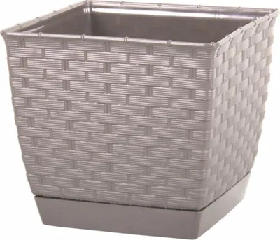 Immagine prodotto di vaso RATOLLA SQUARE 19x19x15,9cm BEIGE (7529U) con ciotola