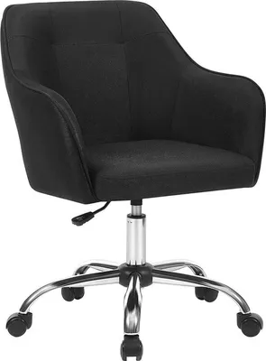 Image de Chaise de bureau SONGMICS, Chaise de bureau confortable, Chaise d'ordinateur réglable en hauteur, capacité de charge 120 kg, Structure en acier, Faux lin, Respirant,