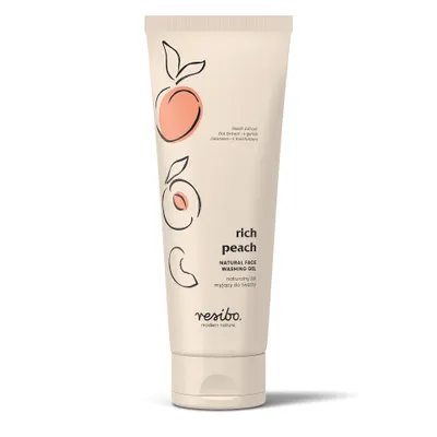 Obrázok produktu pre RESIBO Prírodný čistiaci gél na tvár s extraktom z broskýň, 125 ml