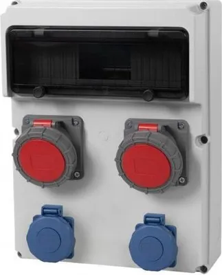 Zdjęcie produktu dla Rozdzielacz FEMO 13M 2x16A/5, 2x230V IP65