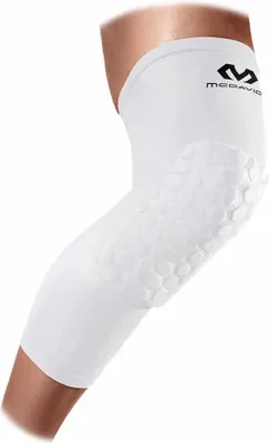 Produktbild von Mcdavid Hex Bein Sleeves Mit Hex Schutzpad Am Knie / Paar - Weiß  | Größe: L