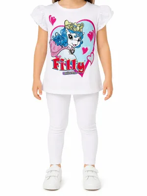 Produktbild von 84646 Disney Filly Unicorn T-Shirt Mädchen Weiß Gr. 98 – Magisches Einhorn-Motiv für kleine Träumer