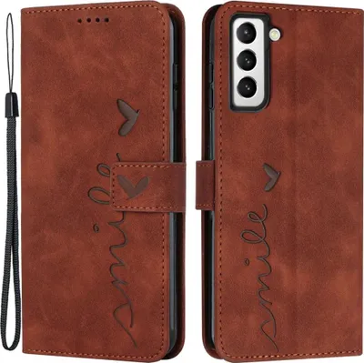 Produktbild von Samsung Galaxy S22 Hülle - Coverup Smile Klapphülle - Braun