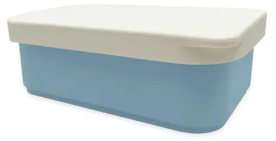 Obrázek produktu pro Smikkels nerezový box na svačinu se silikonovým víčkem 900 ml modrý - Děti