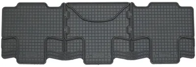 Rigum Gummifußmatte für die 3. Sitzreihe des VW T7 Multivan, Draufsicht