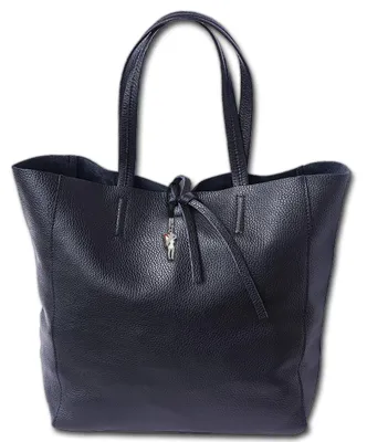 Produktbild von Florence Rindsleder Damen Shopper schwarz 30x35x15 D3OTF112S