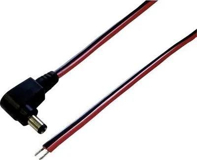 Productafbeelding van TRU Components 1582294 Laagspanningsaansluitkabel. Laagspanningsconnector - open kabeluiteinden. 5.5mm x 2.1mm, 2.00 meter, 1 stuk.