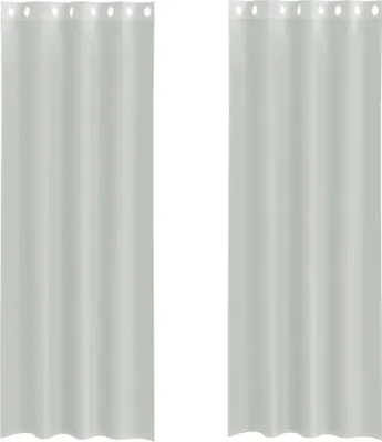 Immagine prodotto di vidaXL Tende in voile con occhielli 2 pz. Grigio chiaro 140x300 cm
