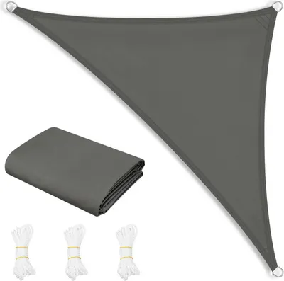 Produktbild von WOLTU Sonnensegel, Sonnenschutz, aus PES, 200 g/m² Polyester, 95% UV Schutz, Dunkelgrau : 2,5x2,5x3,5 m Größe: 2,5x2,5x3,5 m