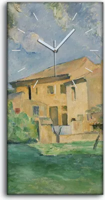 Produktbild von Wandbild Leinwand Bilder Wanduhr 30x60 Der Bauernhof am Jas de Bouffan - weiße Hände