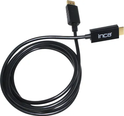 Produktbild von INCA DisplayPort zu HDMI,Kabellä.1,8 m,10,2 Gbit/s (max.)