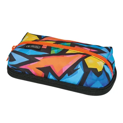 Produktbild von Herlitz Neon Art, Weiches Federmäppchen, Polyester, Mehrfarbig, Muster, Reißverschluss, Pubertät