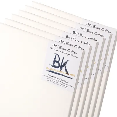 Obrázok produktu pre 6 B.K. Plátna BASIC | 50x70 cm | na nosnom ráme, 100% bavlna
