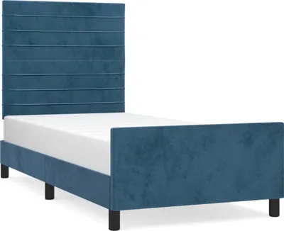 Immagine prodotto di vidaXL Struttura letto senza materasso blu scuro 80x200 cm in velluto