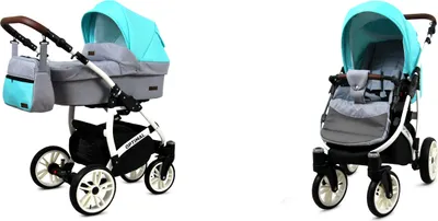 Obrázok produktu pre BabyLux® Optimal | Kočík 2v1 Set | Mint | Kombinovaný kočík | Set kočíkov | Buggy + Bab