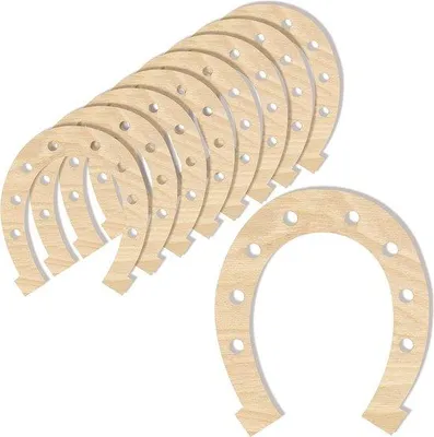 Productafbeelding van Famanu houten sjablonen voor knutselwerkzaamheden - 10 stuks, 16,5 x 14,5 cm