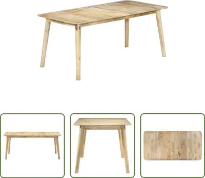 Immagine prodotto di Tavolo da pranzo The Living Store 180×90×76 cm in legno massiccio di mango
