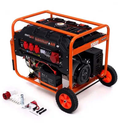 Zdjęcie produktu dla Generator elektryczny Kraft & Dele 5500 W 12V/230V/380V KD165 z AVR i el. Start