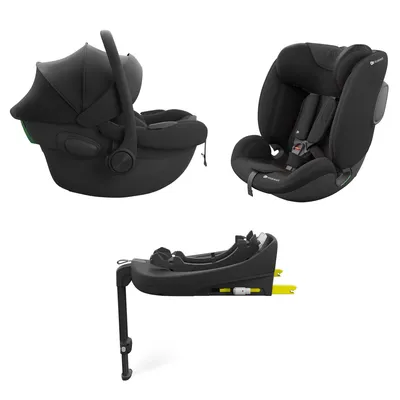 Immagine prodotto di Kinderkraft ENDURA SAFE Sistema auto 3 in 1 i-Size 40-150 cm con base ISOFIX Nero
