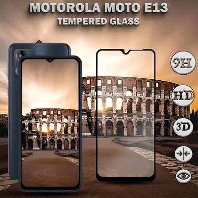 Obrázek produktu pro Motorola Moto E13 - Tvrzené sklo 9H - Vysoce kvalitní 3D ochrana displeje