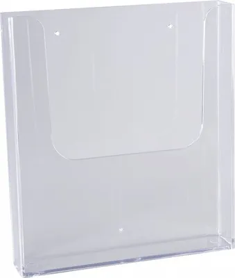 Produktbild von Prospekthalter A5, mit Bohrungen, Polystyrol, 162x165x40mm